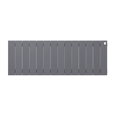 Биметаллический секционный радиатор отопления Royal Thermo PianoForte Silver Satin 300 / 14 секций