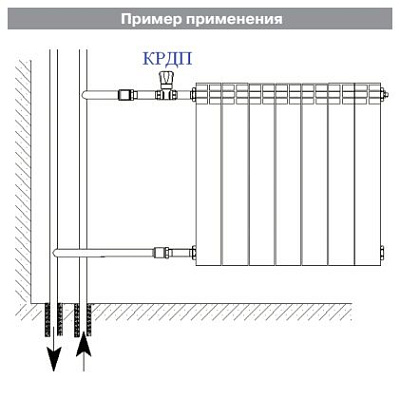 Кран двойной VALTEC регул-ки (КРДП) 3/4 дюйма