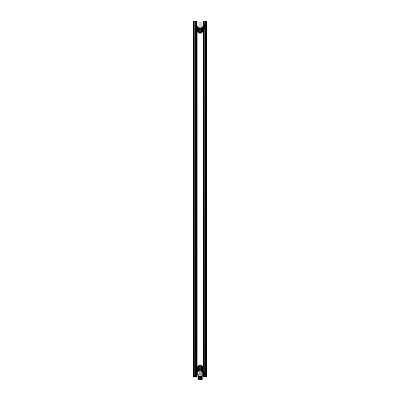 Стальной трубчатый радиатор отопления Royal Thermo Shift R22 VC2180 - 06 секций RAL9005m (черный)