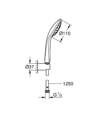 Душевой гарнитур Grohe Euphoria 27354000