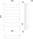 Электрический полотенцесушитель Terminus Евромикс квадро П8 500х850 Электро (quick touch)