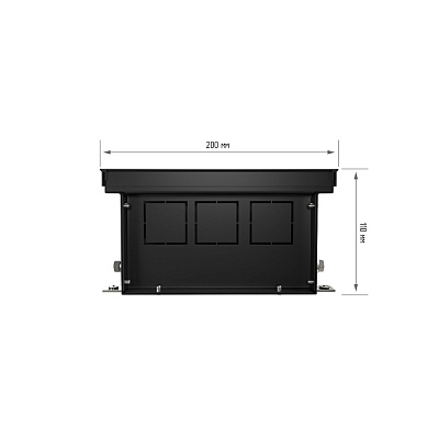Внутрипольный конвектор с естественной конвекцией Royal Thermo 110/200/2000-DG-U-DB