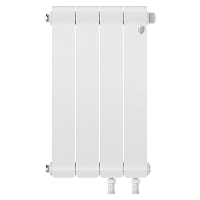 Биметаллический секционный радиатор отопления Royal Thermo Infinity 500 V Белый / 4 секции