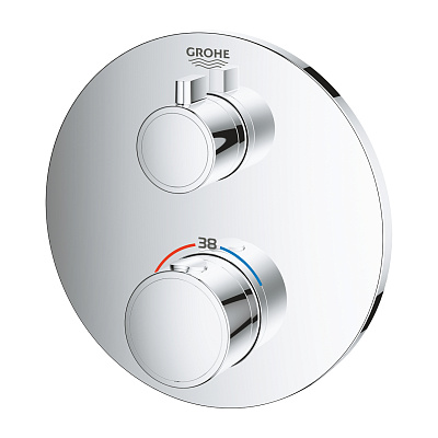 Встраиваемый смеситель Grohe Grohtherm Термостатический для душа, круглая розетка, хром