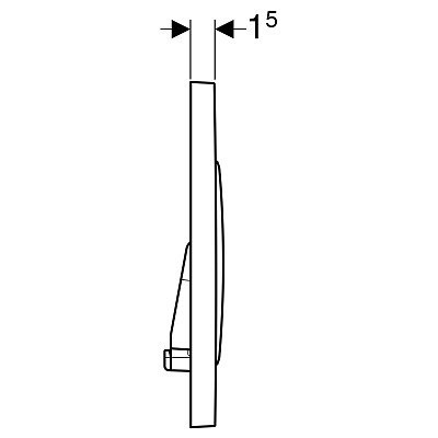 Кнопка смыва Geberit Sigma 20, двойной смыв, хром глянц./хром мат. 115.882.KH.1