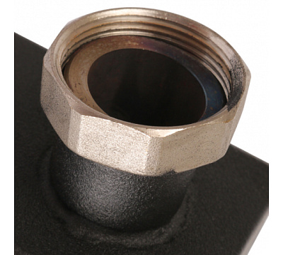 Стальной распределительный коллектор Rommer 2 отопительных контура 1 1/2 x 1 1/2