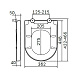 Крышка-сиденье для унитаза AM.PM Spirit 2.0 wrap-over C707855WH