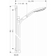 Душевой гарнитур Hansgrohe Raindance Select 150 UnicaS, 90 см, хром