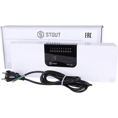 Контроллер термостатических клапанов Stout L-10 проводной (STE-0101-010000)