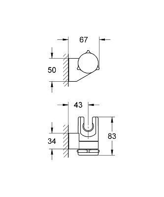 Держатель для душевой лейки Grohe Relexa 28623000