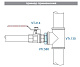 Ниппель VALTEC переходной 3/8 х 1/4 наружная резьба, никелированная латунь