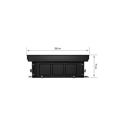 Внутрипольный конвектор с естественной конвекцией Royal Thermo 75/200/2000-DG-U-DB