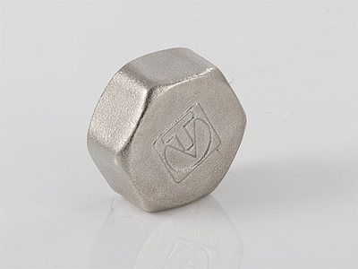 Заглушка резьбовая VALTEC 1/2 внутренняя, никелированная латунь