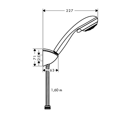 Душевой гарнитур Hansgrohe Crometta 85 Vario 27559000