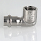 Угольник VALTEC из нержавеющей стали, 90 град. внутренняя резьба 18 x 3/4