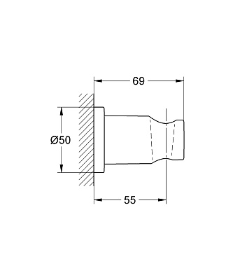 Держатель для душевой лейки Grohe Rainshower 27074000