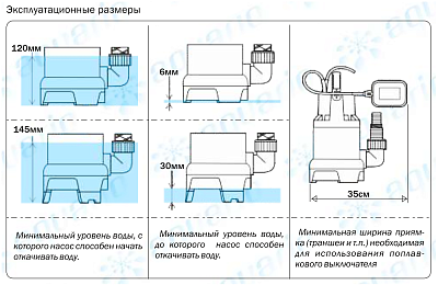 Дренажный насос Aquario ADS-1500, погружной