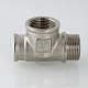 Тройник VALTEC 3/4 (VTr,134,N,0005) внутренняя-наружная резьба, никелированная латунь