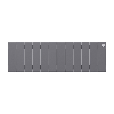 Биметаллический секционный радиатор отопления Royal Thermo PianoForte Silver Satin 200 / 12 секций