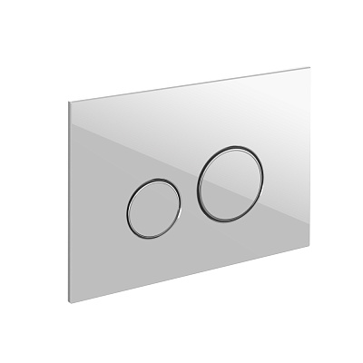 Кнопка смыва Cersanit TWINS для LINK PRO/VECTOR/LINK/HI-TEC стекло белый