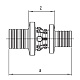 Муфта Rehau соединительная переходная 32-25 PX