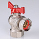 Кран шаровой VALTEC угловой с накидной гайкой 1/2 ВН-ВН (короткий)