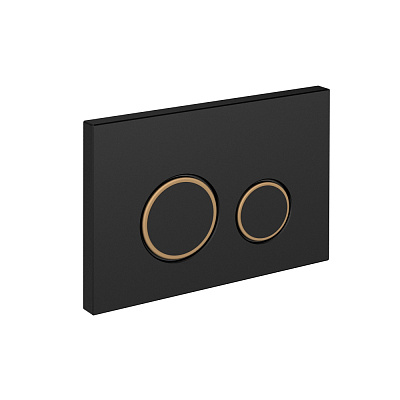 Кнопка смыва Cersanit TWINS для LINK PRO/VECTOR/LINK/HI-TEC пластик черный матовый с рамкой