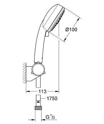 Душевой гарнитур Grohe Tempesta Cosmopolitan 27584002