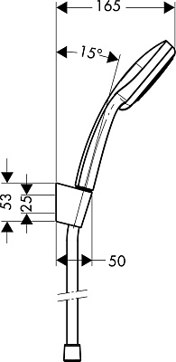 Душевой гарнитур Hansgrohe Croma 100 Vario 27594000