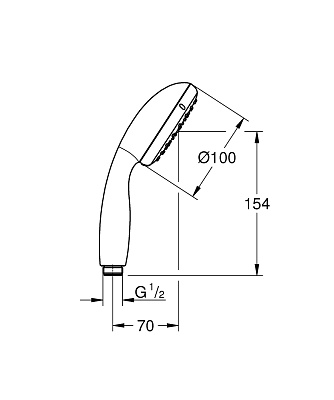 Душевая лейка Grohe New Tempesta 27923001