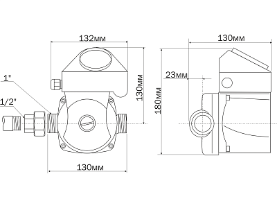 Циркуляционный насос Aquario AC152-130HWT