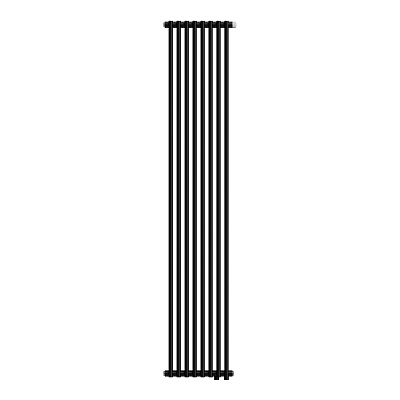 Стальной трубчатый радиатор отопления Royal Thermo Shift R22 VC2180 - 08 секций RAL9005m (черный)