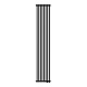 Стальной трубчатый радиатор отопления Royal Thermo Shift R22 VC2180 - 08 секций RAL9005m (черный)