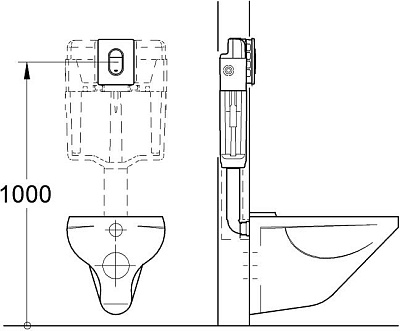 Кнопка смыва Grohe Arena Cosmopolitan 38844000 хром