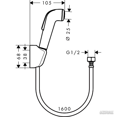 Гигиенический душ Hansgrohe 32122000