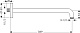Кронштейн для верхнего душа Hansgrohe 389 мм 27413000