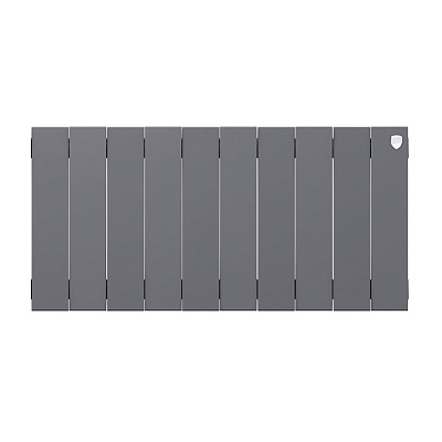 Биметаллический секционный радиатор отопления Royal Thermo PianoForte Silver Satin 300 / 12 секций