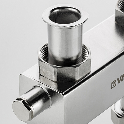 Гидравлический разделитель VALTEC Varimix INOX горизонтальный DN25 (VT.VAR00.SS.H06)