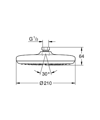Верхний душ Grohe New Tempesta 26408000
