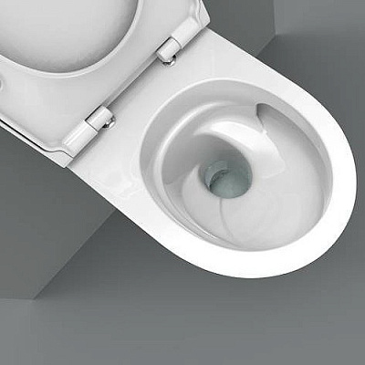 Комплект подвесного унитаза Geberit Acanto вертикальный смыв, закрытая форма, TurboFlush, с сиденьем с крышкой (502.718.00.1)