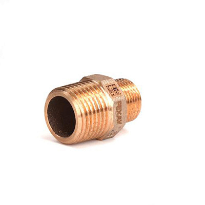 Ниппель редукционный РЕХАУ бронзовый AURLINE, R1/2 x R3/8, RX+ (18732431001)