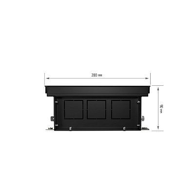 Внутрипольный конвектор с естественной конвекцией Royal Thermo 90/200/2000-DG-U-LB