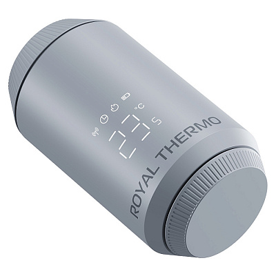 Термостат электронный Royal Thermo SMART HEAT 2.0, 5-30, М30х1,5 серебро (RATESH23015SS)