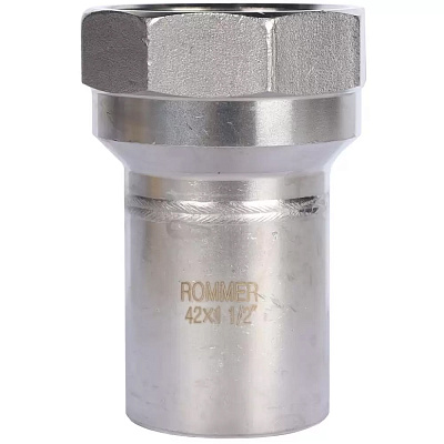 Вставка Rommer переходная пресс 42х11/2, НПр-ВР, нержавеющая сталь
