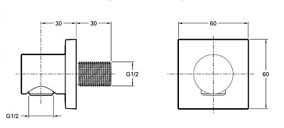 Подключение душевого шланга Jacob Delafon MODULO E8467