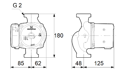 Циркуляционный насос Grundfos UPS 32-80 N