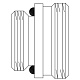 Комплект переходников Oventrop для Multiflex F 1/2 х 3/4, с самоуплотнением (10 шт.)