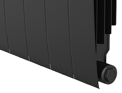 Биметаллический секционный радиатор отопления Royal Thermo Biliner Noir Sable 500 / 1 секция