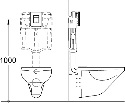 Кнопка смыва Grohe Skate Cosmopolitan 38732SH0 белая