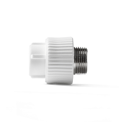 Муфта полипропиленовая комбинированная PRO AQUA PP-R НР белая (32-1/2), арт.PA23015P